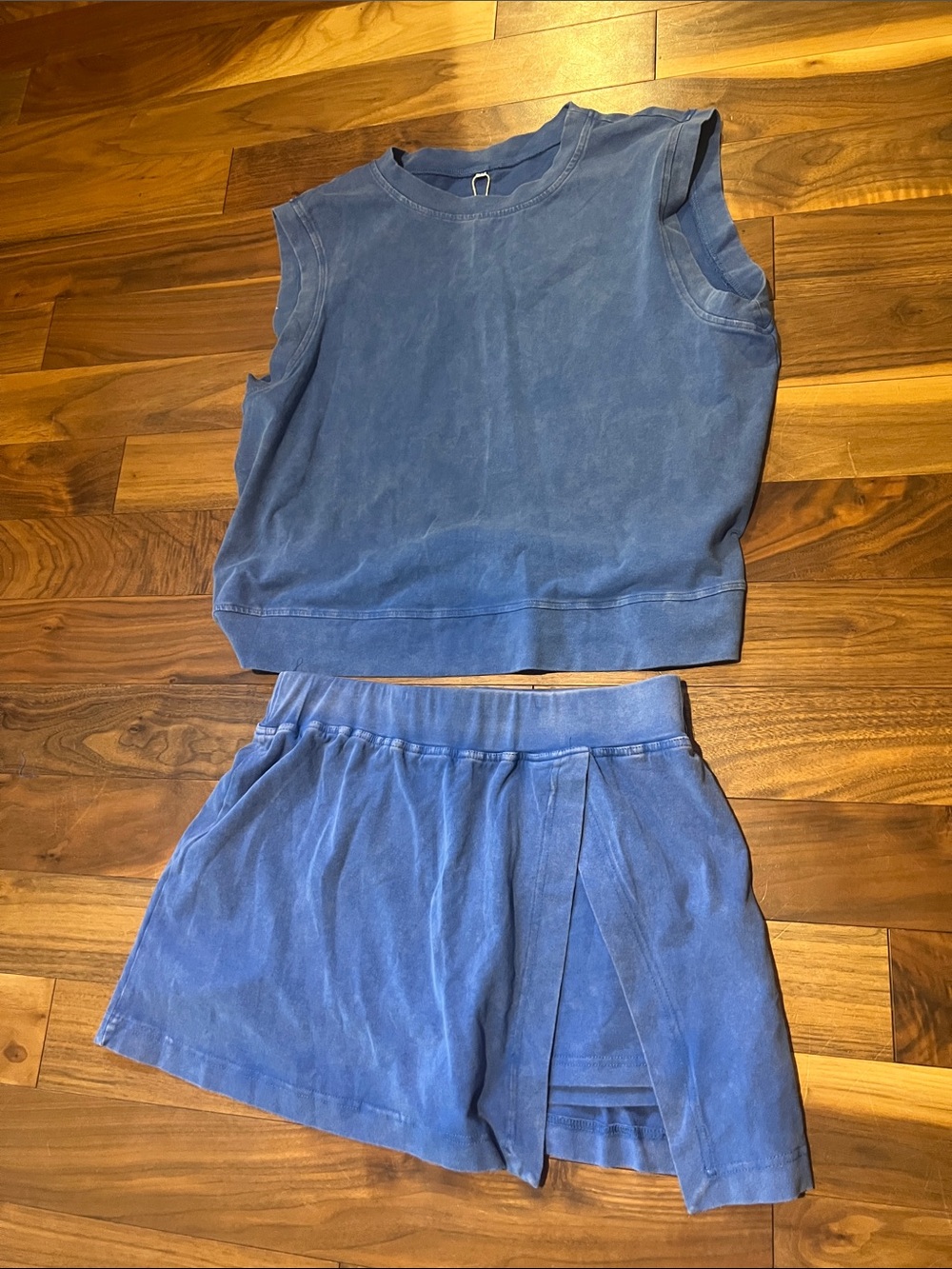 Blue Women's Casual Shorts - Relaxed Skort Style